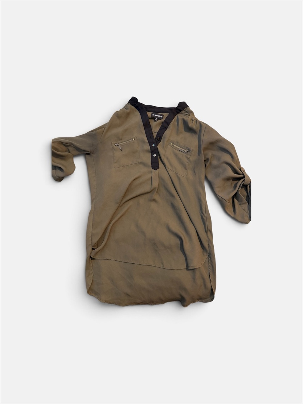 Green and black My Michelle blouse